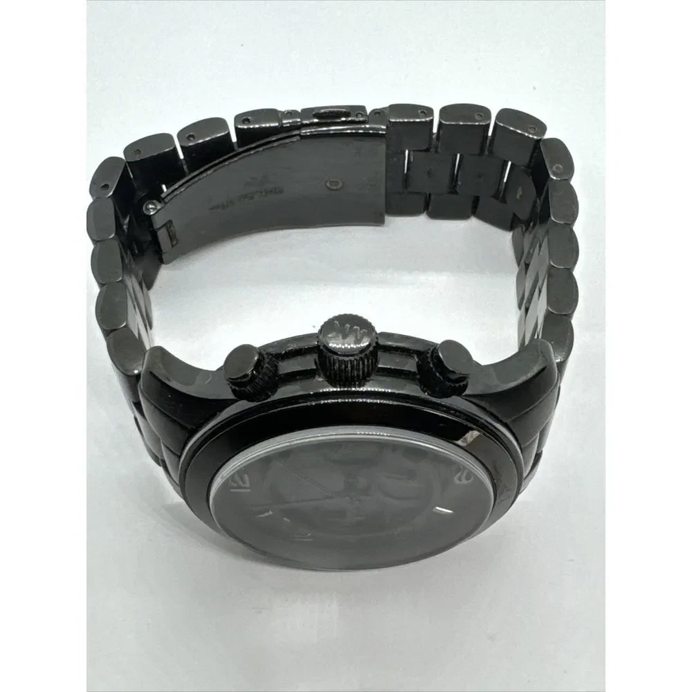 Michael Kors Runway MK8157 Men's Stainless Steel Analog Black Dial Watch JNA714